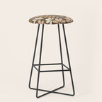 Retro Floral Pattern Bloom Stool Gallery Image 1
