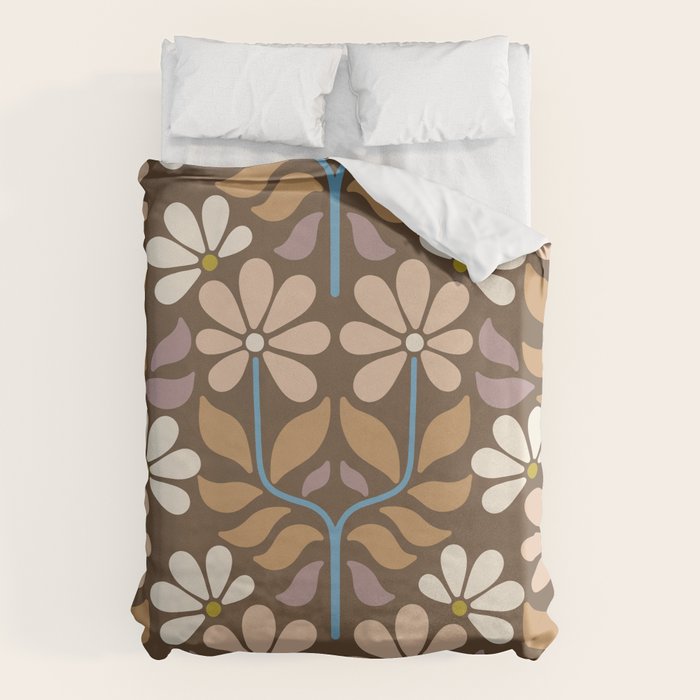 Retro Floral Pattern Bloom Duvet Cover Gallery Image 6