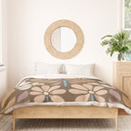 Retro Floral Pattern Bloom Duvet Cover Gallery Image 3