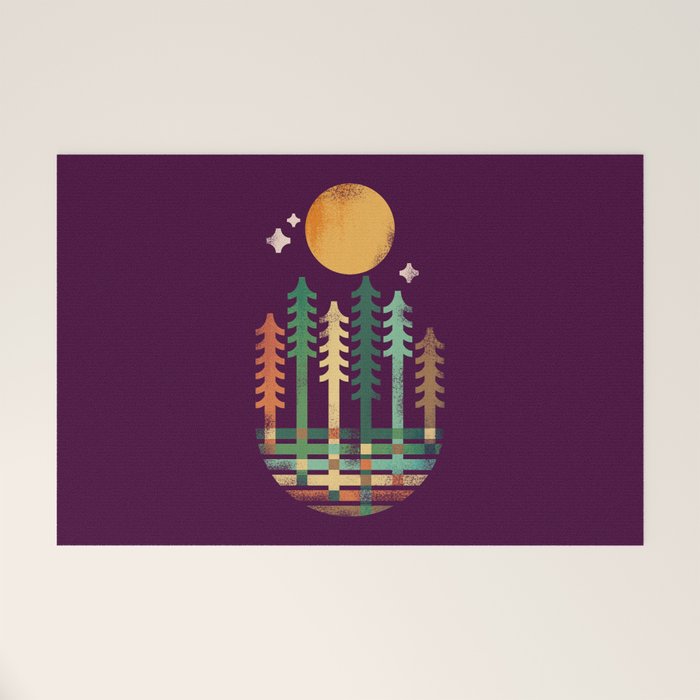 Night in the wood Welcome Mat Gallery Image 1