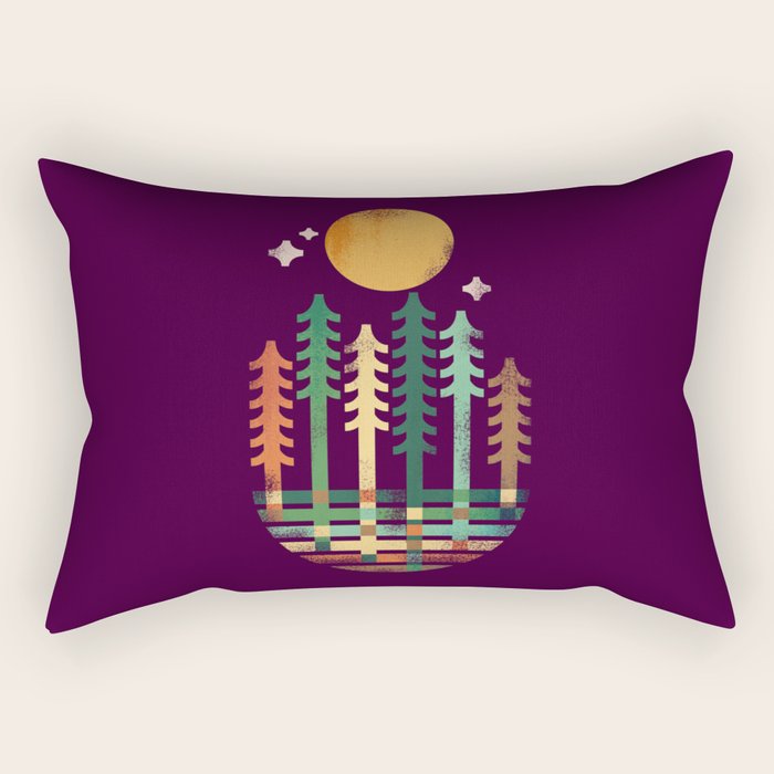 Night in the wood Rectangular Pillow Gallery Image 2