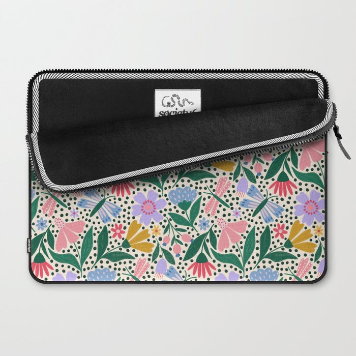 Summery Colorful Floral  Laptop Sleeve Gallery Image 2