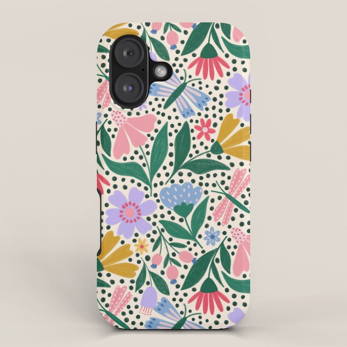 Summery Colorful Floral  iPhone Case Gallery Image 1
