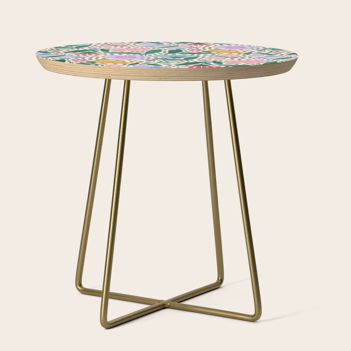 Summery Colorful Floral  Side Table Gallery Image 1
