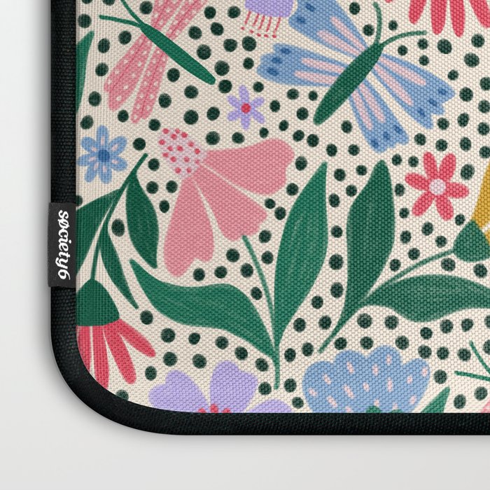 Summery Colorful Floral  Laptop Sleeve Gallery Image 3