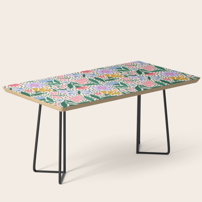 Summery Colorful Floral  Coffee Table Gallery Image 1