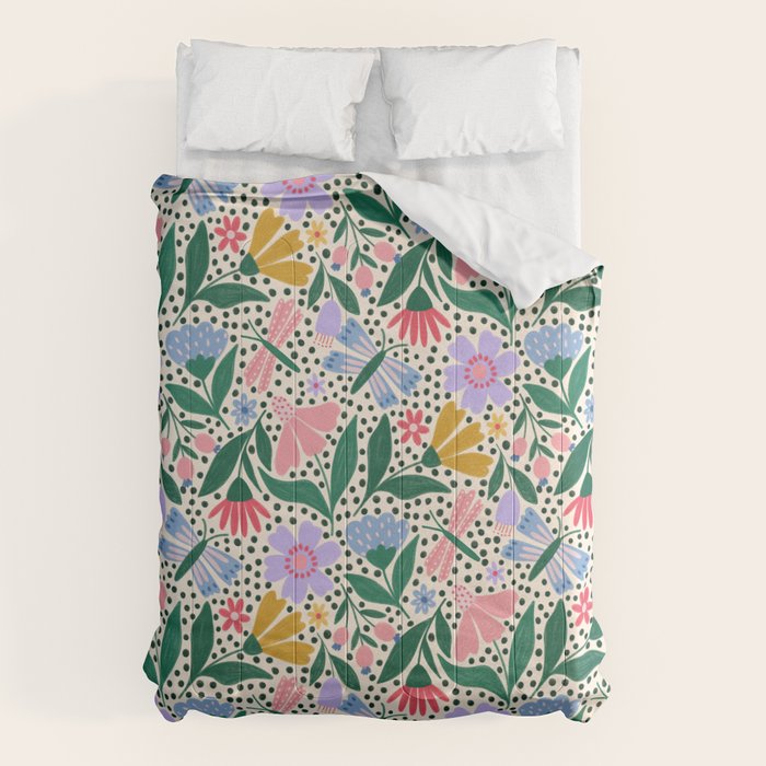 Summery Colorful Floral  Comforter Gallery Image 6