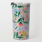 Summery Colorful Floral  Travel Mug Gallery Image 3