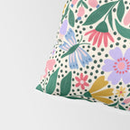 Summery Colorful Floral  Pillow Sham Gallery Image 4