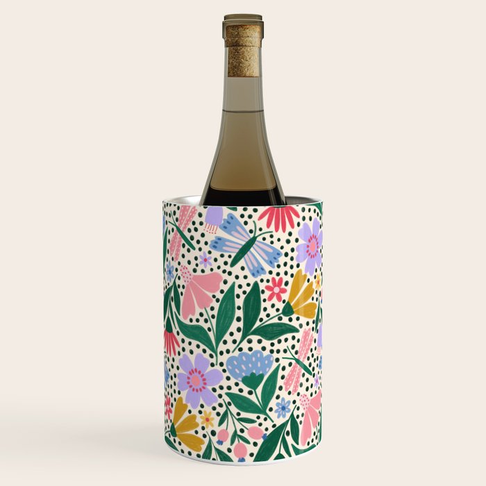 Summery Colorful Floral  Wine Chiller Gallery Image 1