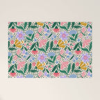 Summery Colorful Floral  Welcome Mat Gallery Image 1