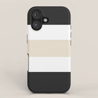 Accent (Black & Cream) iPhone Case Gallery Image 1