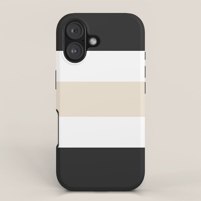 Accent (Black & Cream) iPhone Case Gallery Image 1