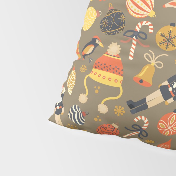 Christmas Vintage Ornaments Pillow Sham Gallery Image 4