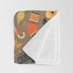 Christmas Vintage Ornaments Throw Blanket Gallery Image 3
