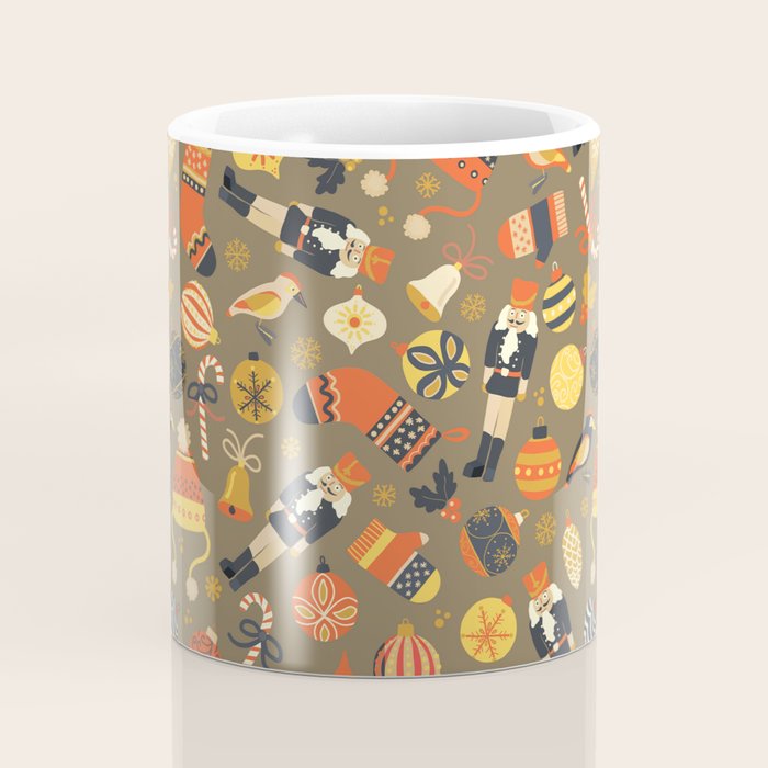 Christmas Vintage Ornaments Coffee Mug Gallery Image 4