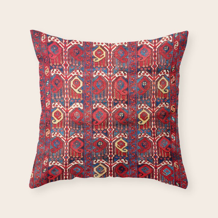 Beshir Central Asia Amu Darya Rug Throw Pillow Gallery Image 1