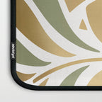 Sage and Gold Modern Leaf Laptop Sleeve Gallery Image 3