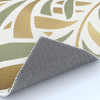 Sage and Gold Modern Leaf Rug Gallery Image 4