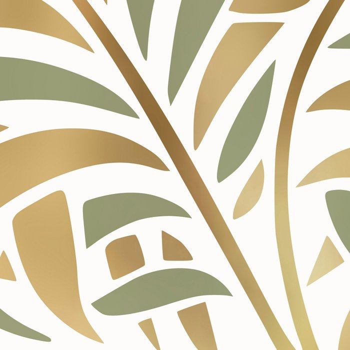 Sage and Gold Modern Leaf Coffee Mug Gallery Image 2