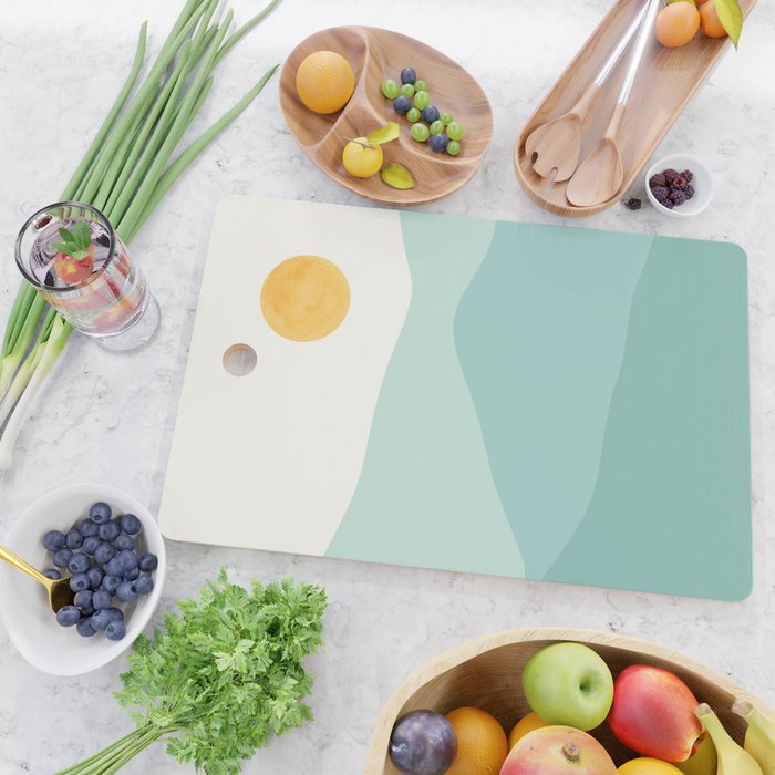 Peaceful Mountain Landscape Cutting Board Gallery Image 2