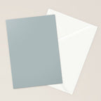 Light Blue-Gray Solid Stationery Card Gallery Image 2
