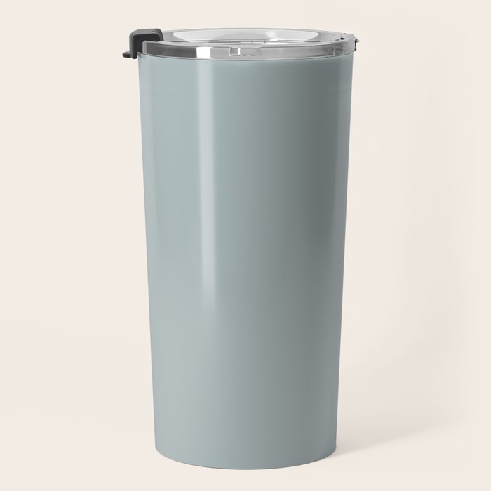 Light Blue-Gray Solid Travel Mug Gallery Image 3