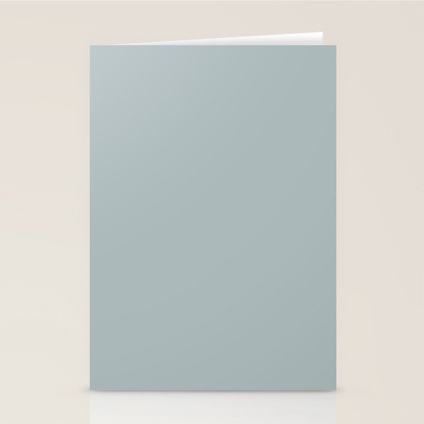Light Blue-Gray Solid Stationery Card Gallery Image 2