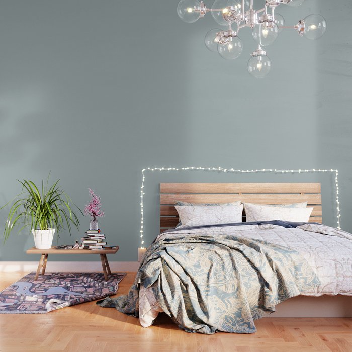 Light Blue-Gray Solid Wallpaper Gallery Image 3