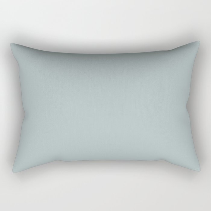 Light Blue-Gray Solid Rectangular Pillow Gallery Image 2
