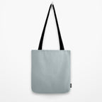 Light Blue-Gray Solid Tote Bag Gallery Image 2