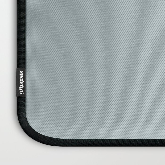 Light Blue-Gray Solid Laptop Sleeve Gallery Image 3