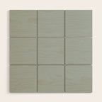 Light Blue-Gray Solid Wood Wall Art Gallery Image 1
