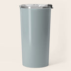 Light Blue-Gray Solid Travel Mug Gallery Image 2