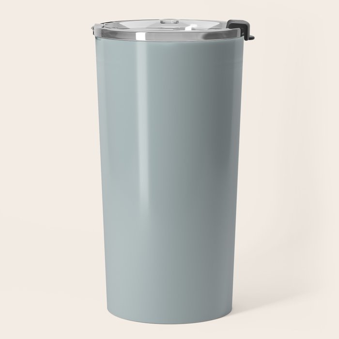 Light Blue-Gray Solid Travel Mug Gallery Image 2