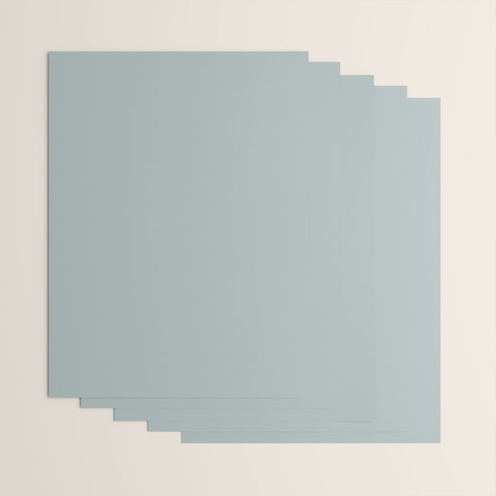 Light Blue-Gray Solid Wrapping Paper Gallery Image 3