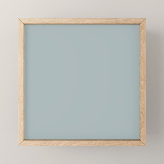 Light Blue-Gray Solid Mini Art Print Gallery Image 1
