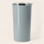 Light Blue-Gray Solid Travel Mug Gallery Image 1
