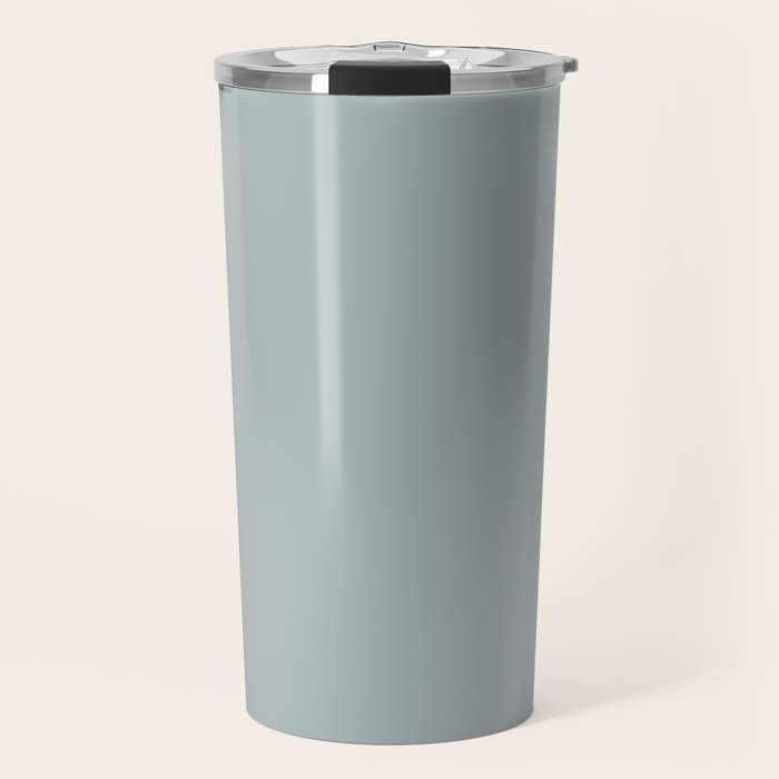 Light Blue-Gray Solid Travel Mug Gallery Image 1