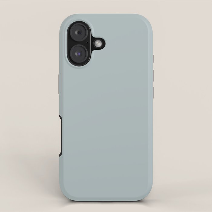 Light Blue-Gray Solid iPhone Case