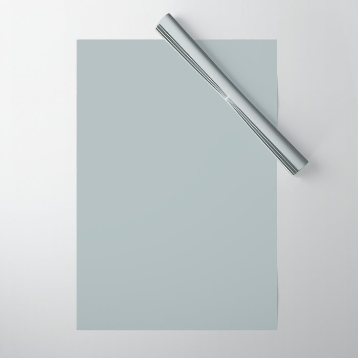 Light Blue-Gray Solid Wrapping Paper Gallery Image 1