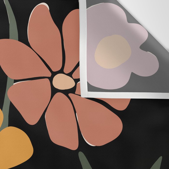 TROPICAL floral night Wall Tapestry Gallery Image 3