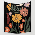 TROPICAL floral night Wall Tapestry Gallery Image 4