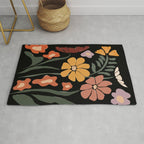 TROPICAL floral night Rug Gallery Image 1