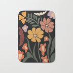 TROPICAL floral night Bath Mat Gallery Image 1