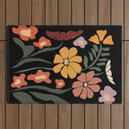 TROPICAL floral night Outdoor Rug Gallery Image 1