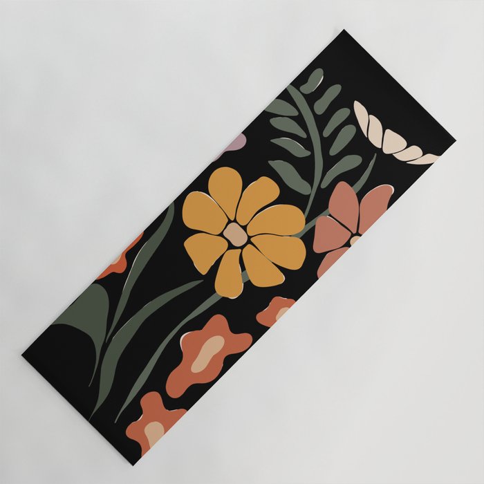 TROPICAL floral night Yoga Mat Gallery Image 1
