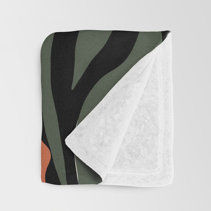 TROPICAL floral night Throw Blanket Gallery Image 3