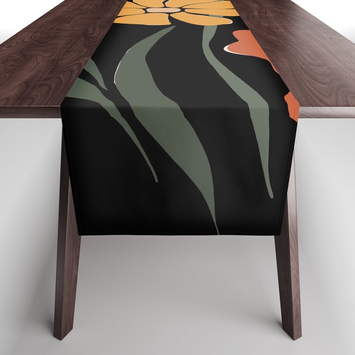 TROPICAL floral night Table Runner Gallery Image 1
