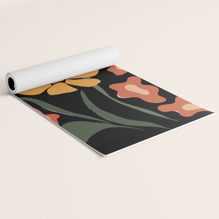 TROPICAL floral night Yoga Mat Gallery Image 2